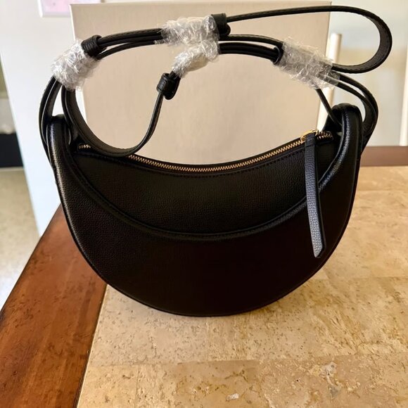 Polène Numéro Dix – Monochrome Black Textured Leather - Picture 5 of 10